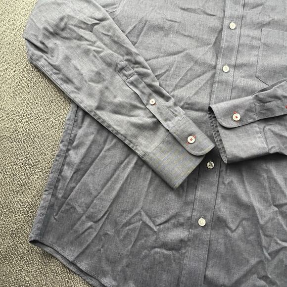 UNTUCKit Shirt Adult Medium Blue Button Up Long Sleeve Casual Preppy Men's - Picture 7 of 14